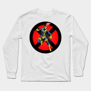 Laser Eyes Superhero Long Sleeve T-Shirt